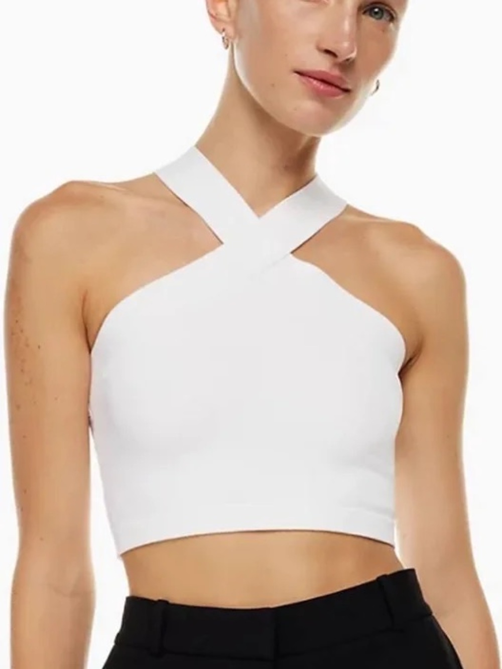 Aritzia Babaton Knit Cross Top